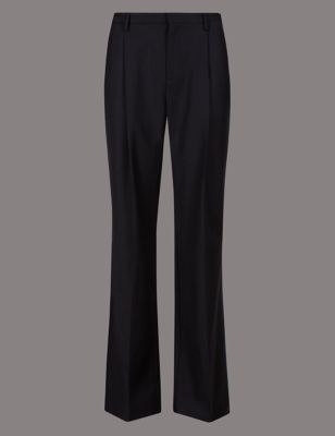 Slim Leg Trousers with Wool